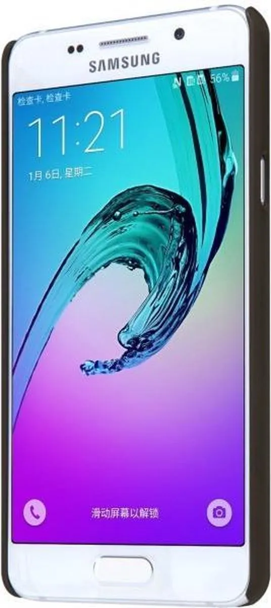 Nillkin Super Frosted Shield Backcover Samsung Galaxy A3 (2016) - Donkerbruin - afbeelding 4 van 6