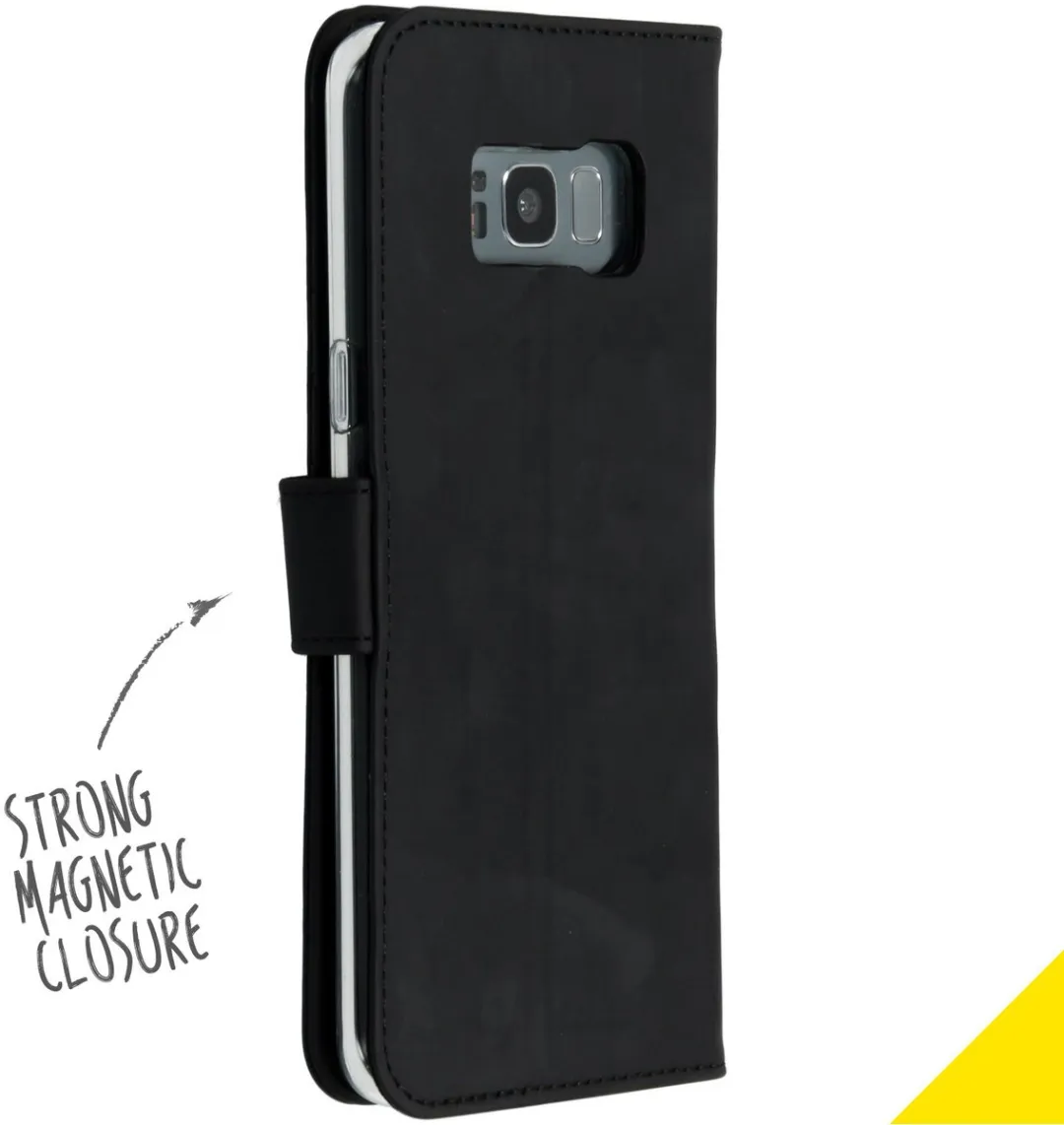 Accezz Hoesje Samsung Galaxy S8+ Wallet Softcase - Zwart