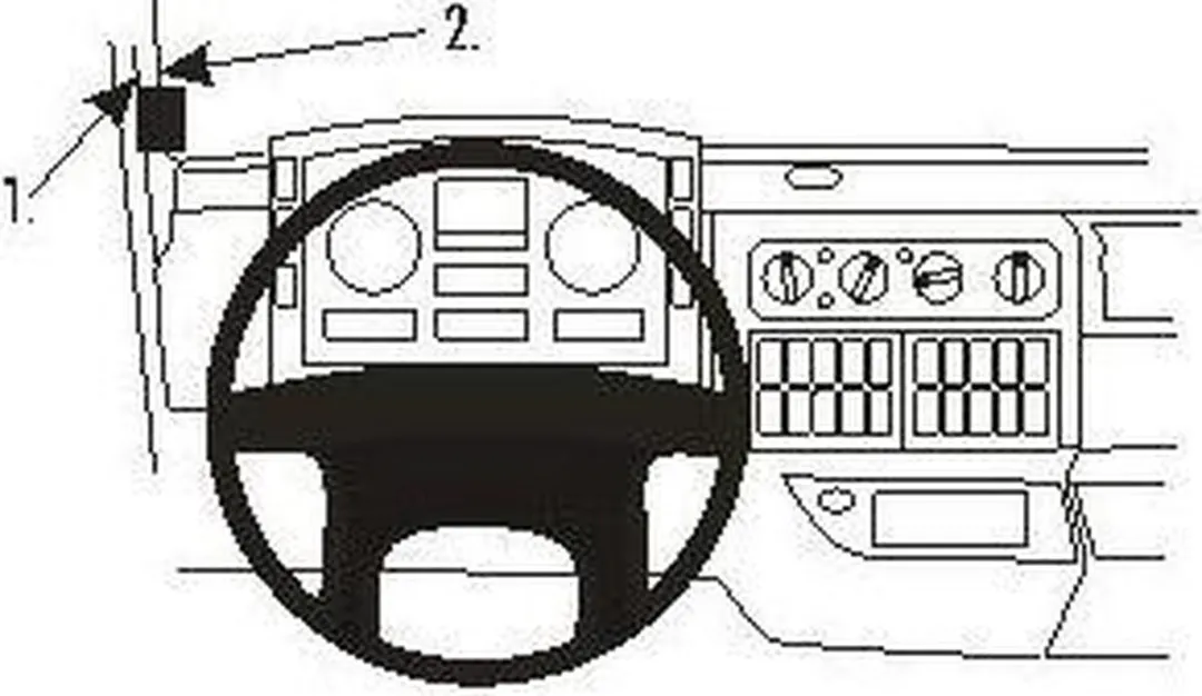 Brodit ProClip 803149 Telefoonhouder - MAN TG-Serie 2000-2014 - Grijs
