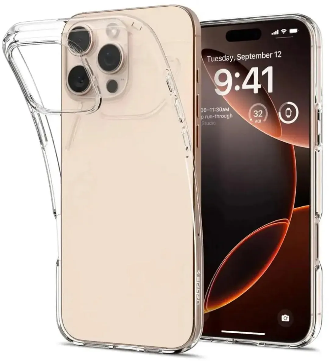 Spigen Crystal Flex ACS08159 iPhone 16 Pro Hoesje - Transparant