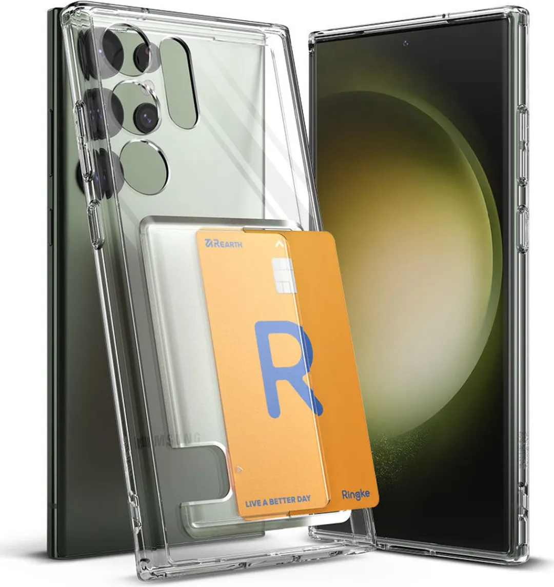 Ringke Fusion Card Hoesje Samsung Galaxy S23 Ultra - Transparant - afbeelding 6 van 6