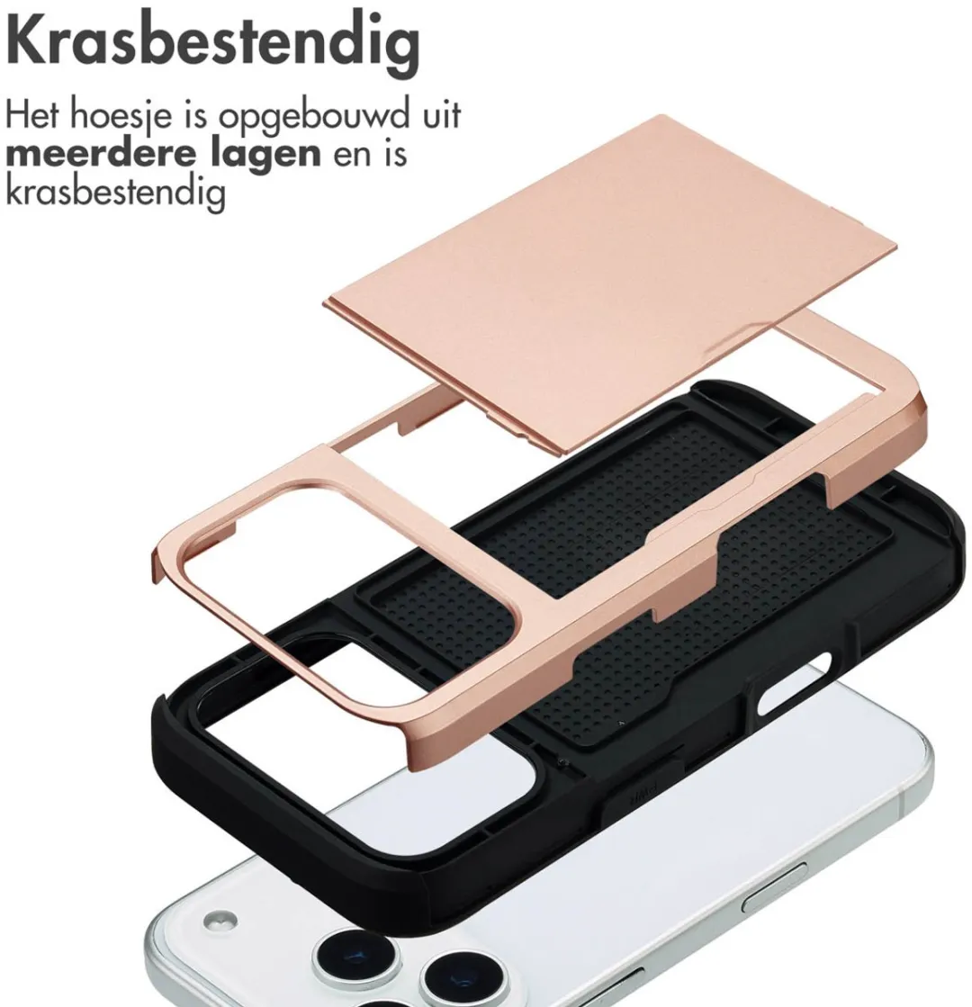 Imoshion Hoesje iPhone 17 Pro Rosé Goud - 2 Pasjes