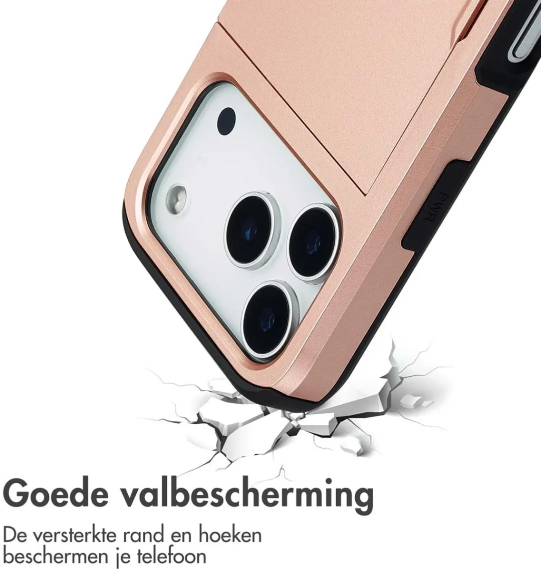 Imoshion Hoesje iPhone 17 Pro Rosé Goud - 2 Pasjes
