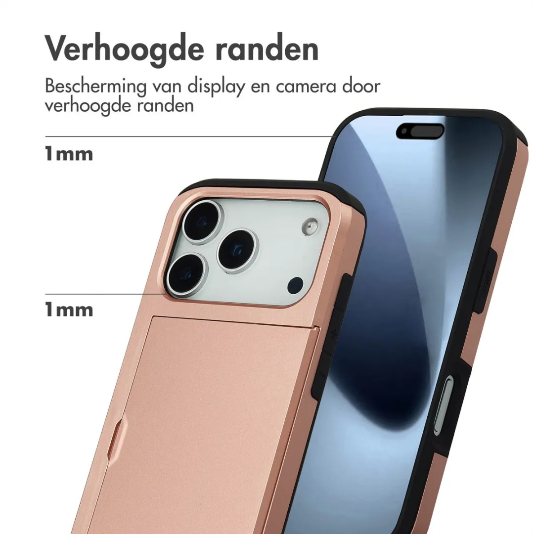 Imoshion Hoesje iPhone 17 Pro Rosé Goud - 2 Pasjes