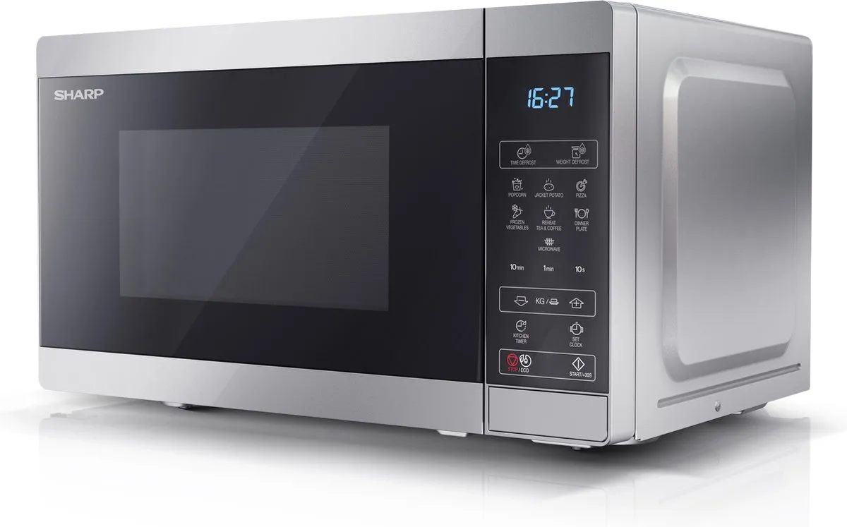 Sharp YC-MS02E-S Magnetron 800W - 20L - Zilver/Zwart