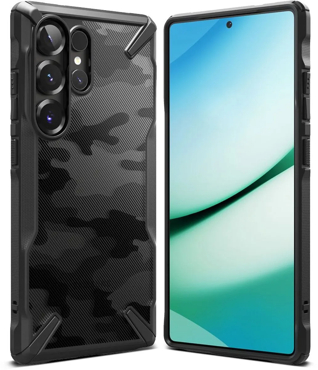 Ringke Fusion X Camo Hoesje Samsung Galaxy S25 Ultra - Transparent