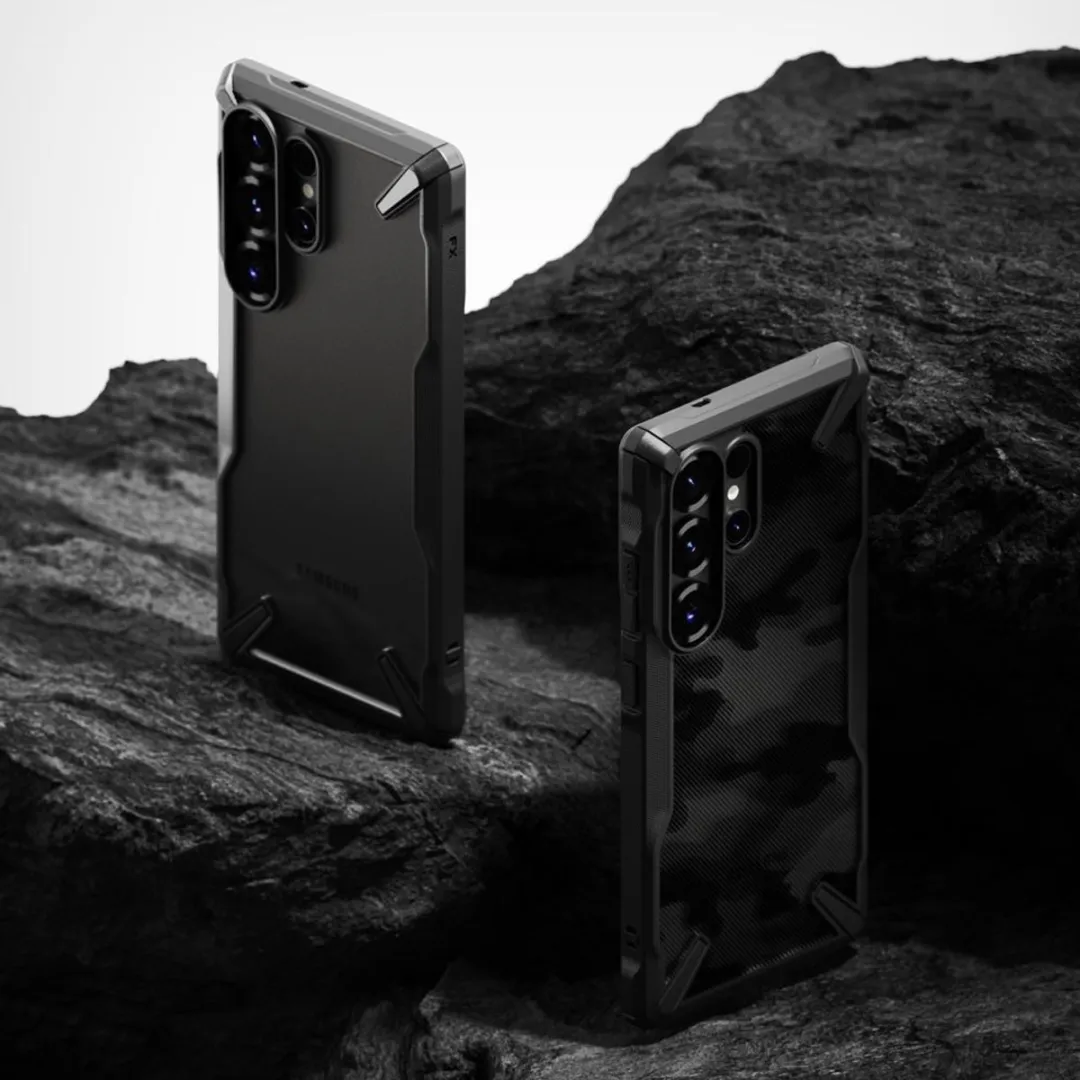 Ringke Fusion X Camo Hoesje Samsung Galaxy S25 Ultra - Transparent - afbeelding 6 van 6