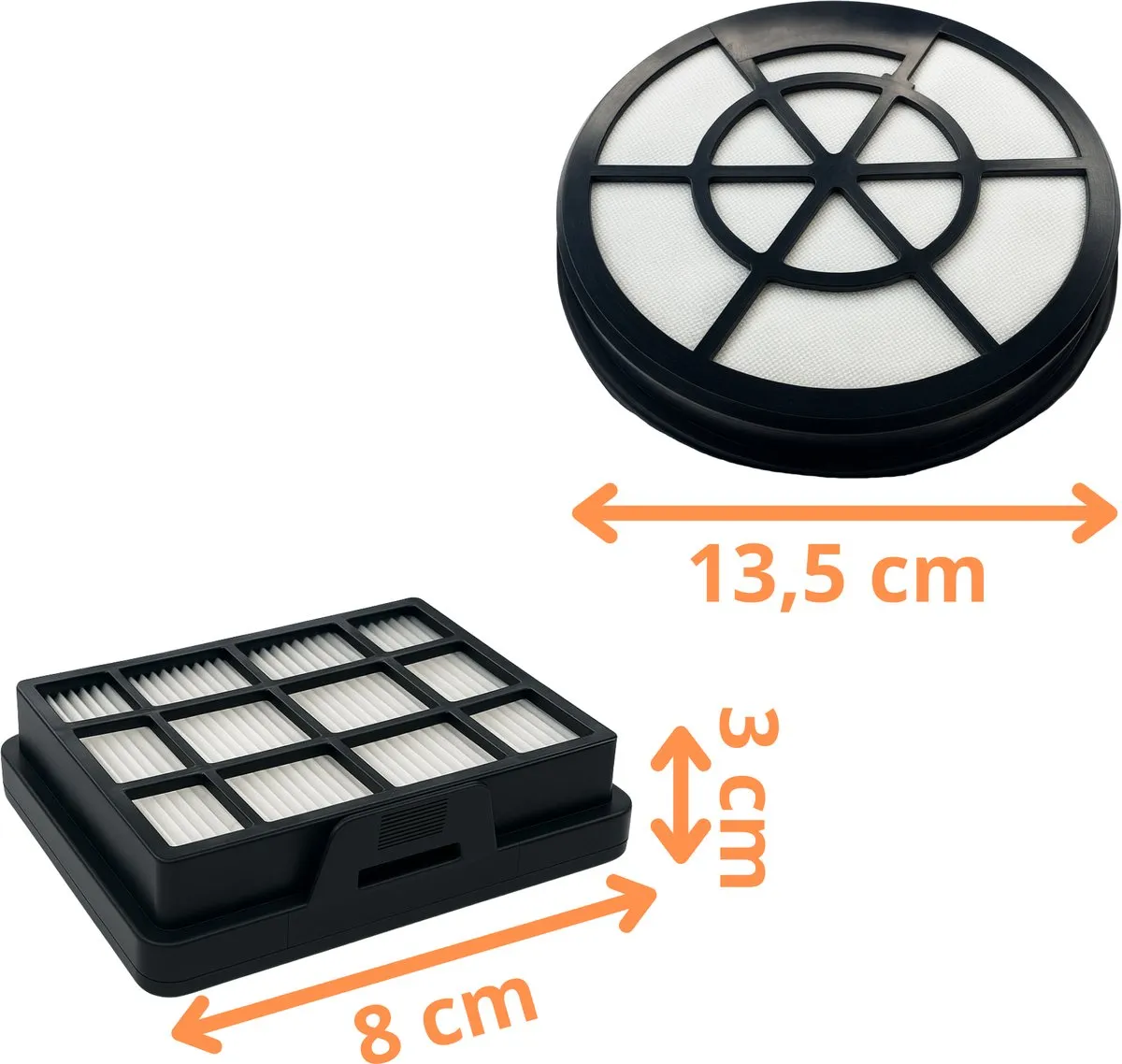 Bosch BBZ152EF Filter - 4 Stuks - Zwart