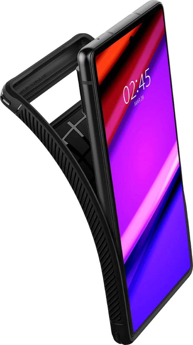 Spigen ACS03437 Rugged Armor Hoesje - Google Pixel 6 - Zwart