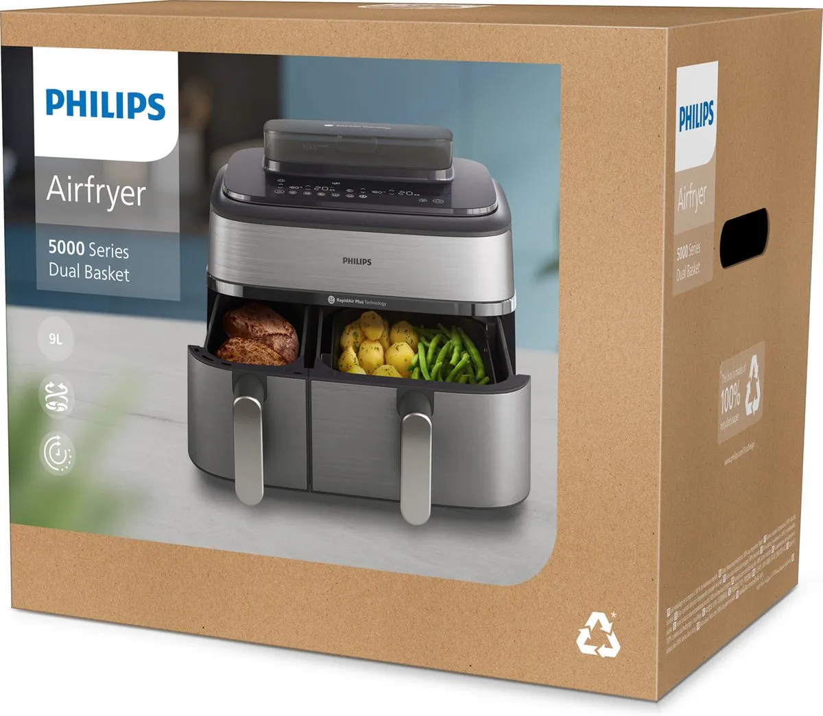 Philips 5000 Series Airfryer 2750W - Zilver