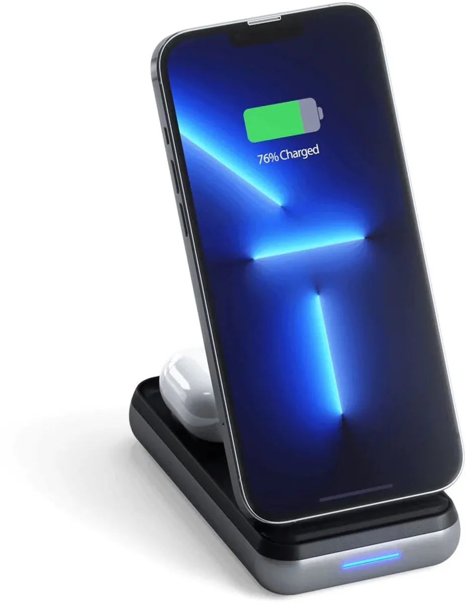 Satechi Duo ST-UCDWPBSM Draadloze Oplader & Powerbank 10000mAh
