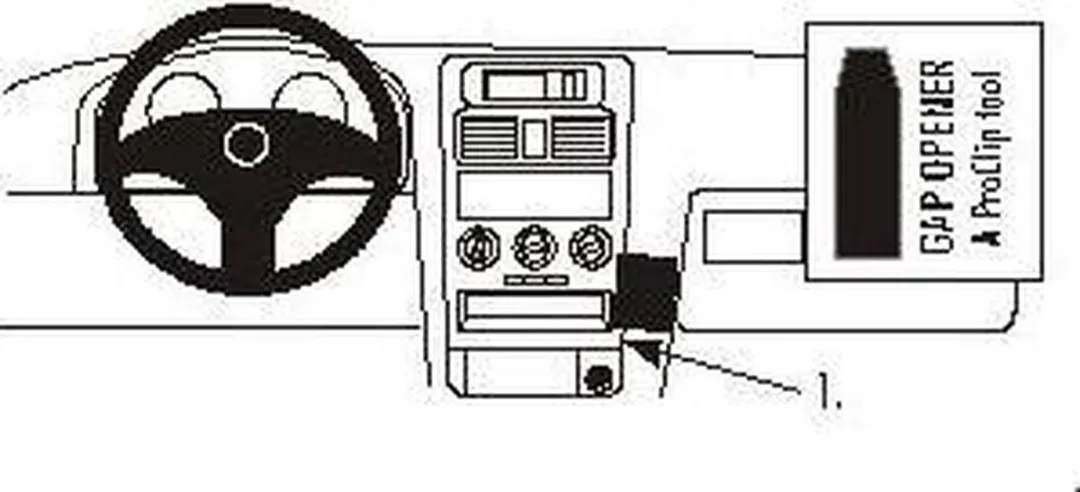 Brodit ProClip 852867 Houder - Opel Astra 1998-2003 - Zwart