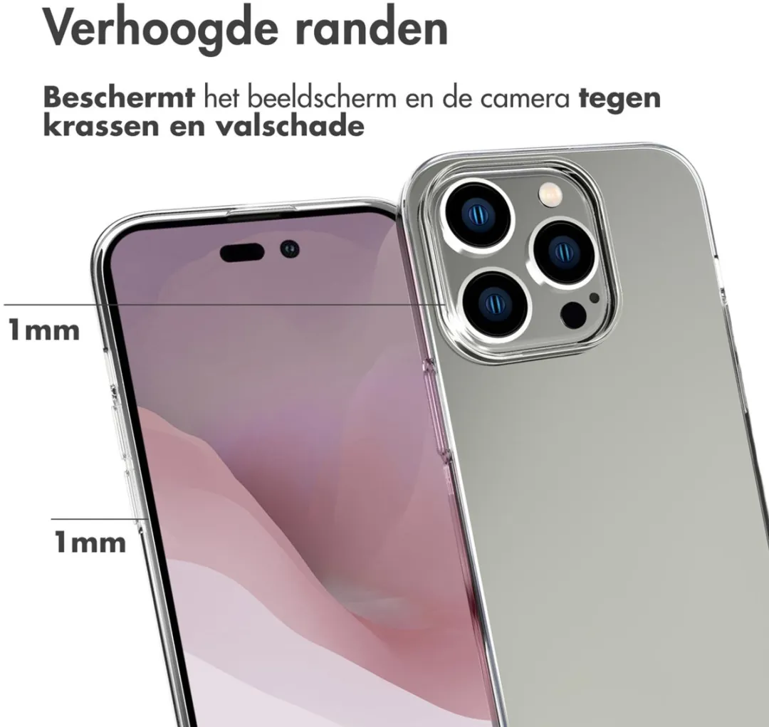 Accezz Hoesje iPhone 14 Pro Transparant