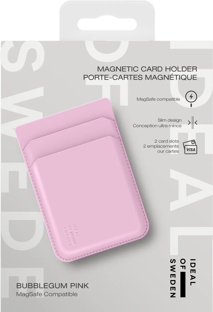iDeal of Sweden Magnetic Card Holder MagSafe Roze - 2 Pasjes