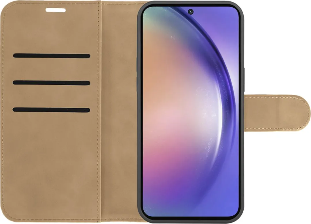 Just in Case Cazy Hoesje Samsung Galaxy A55 - 3 Pasjes - Bruin