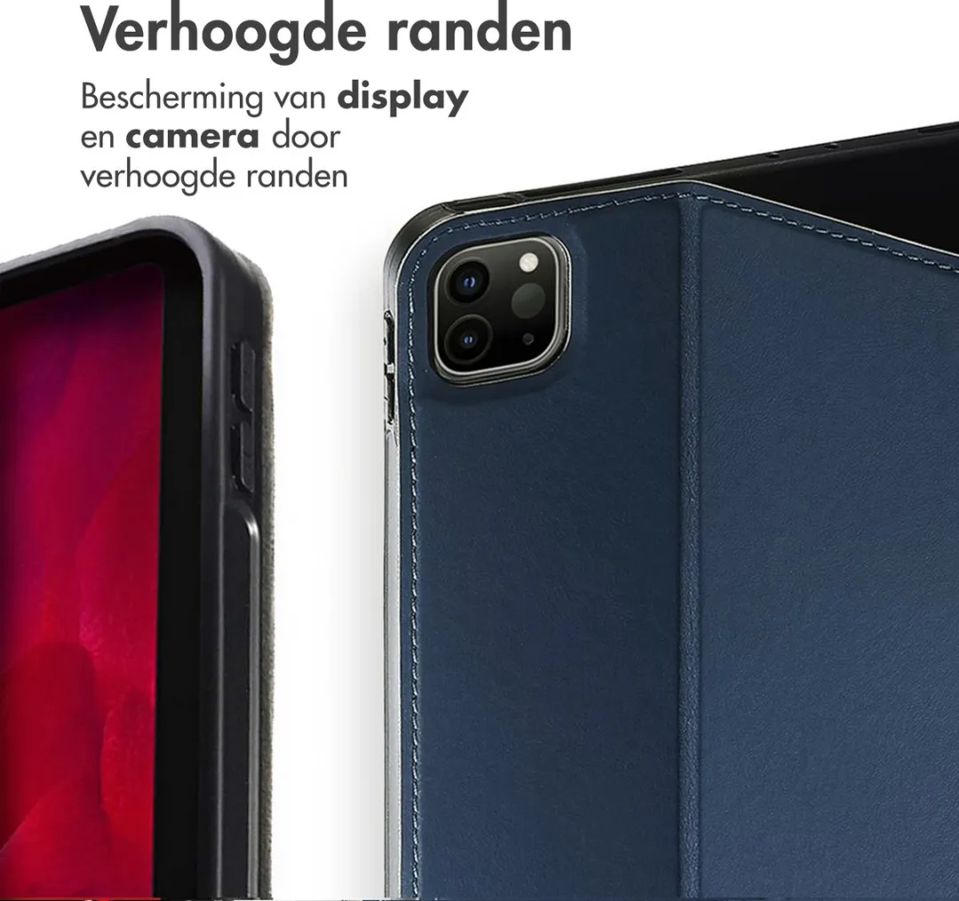 Accezz Tablethoes SH00068406 - Apple iPad Pro 12.9 2020/2021/2022 - Donkerblauw