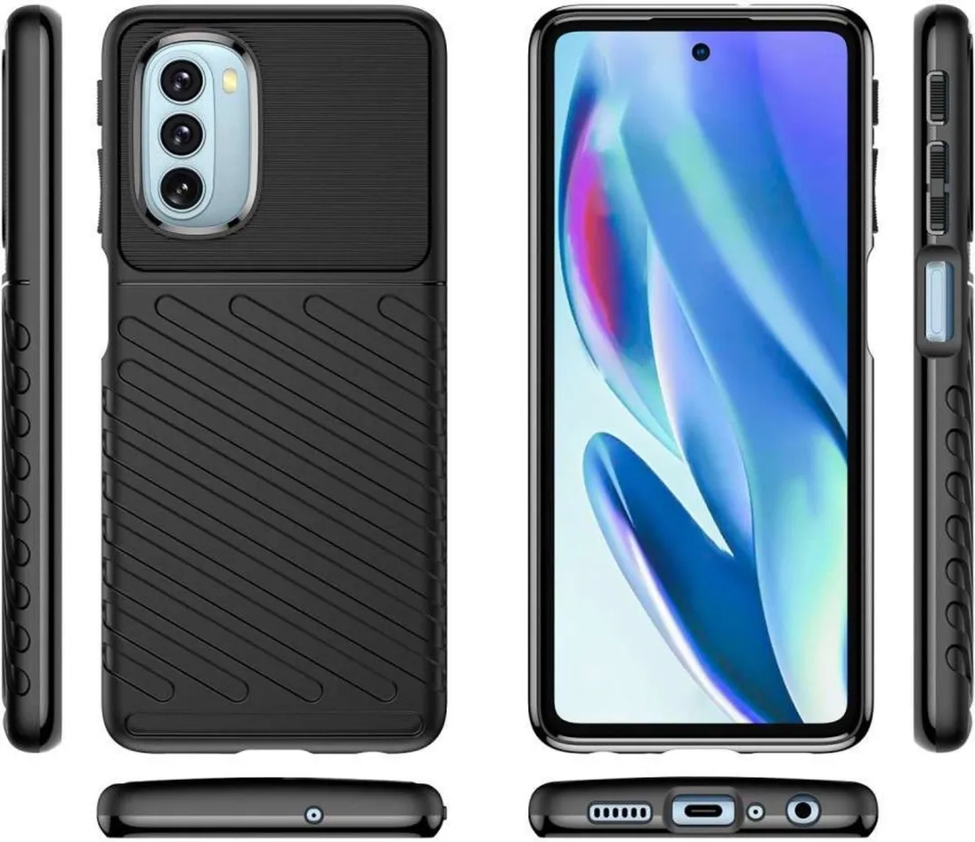 Just in Case Cazy Hoesje Moto G51 5G - Siliconen - Zwart