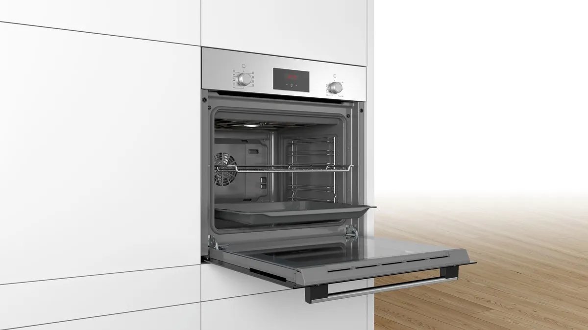 Bosch HBF114BS1 Inbouwoven 66L - Grijs/Zwart - afbeelding 6 van 6