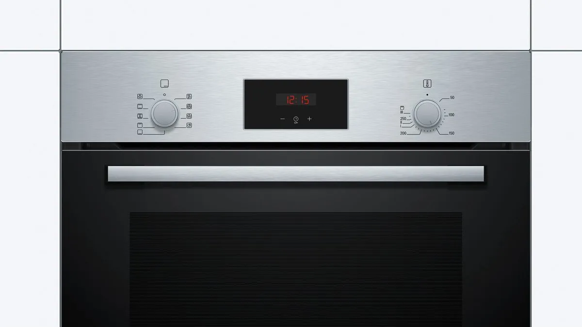 Bosch HBF114BS1 Inbouwoven 66L - Grijs/Zwart