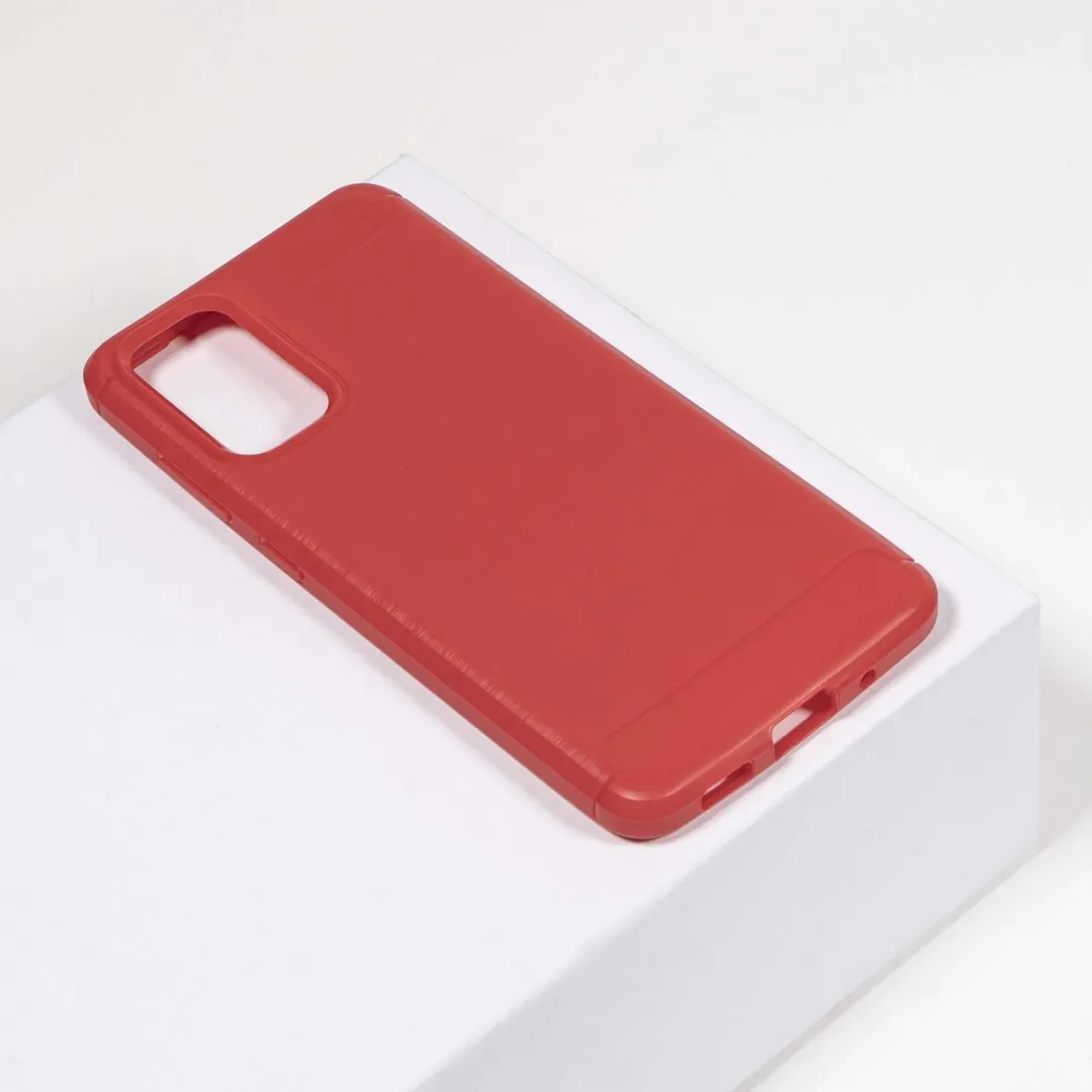 BMAX Carbon Soft Case Samsung Galaxy A71 - Rood