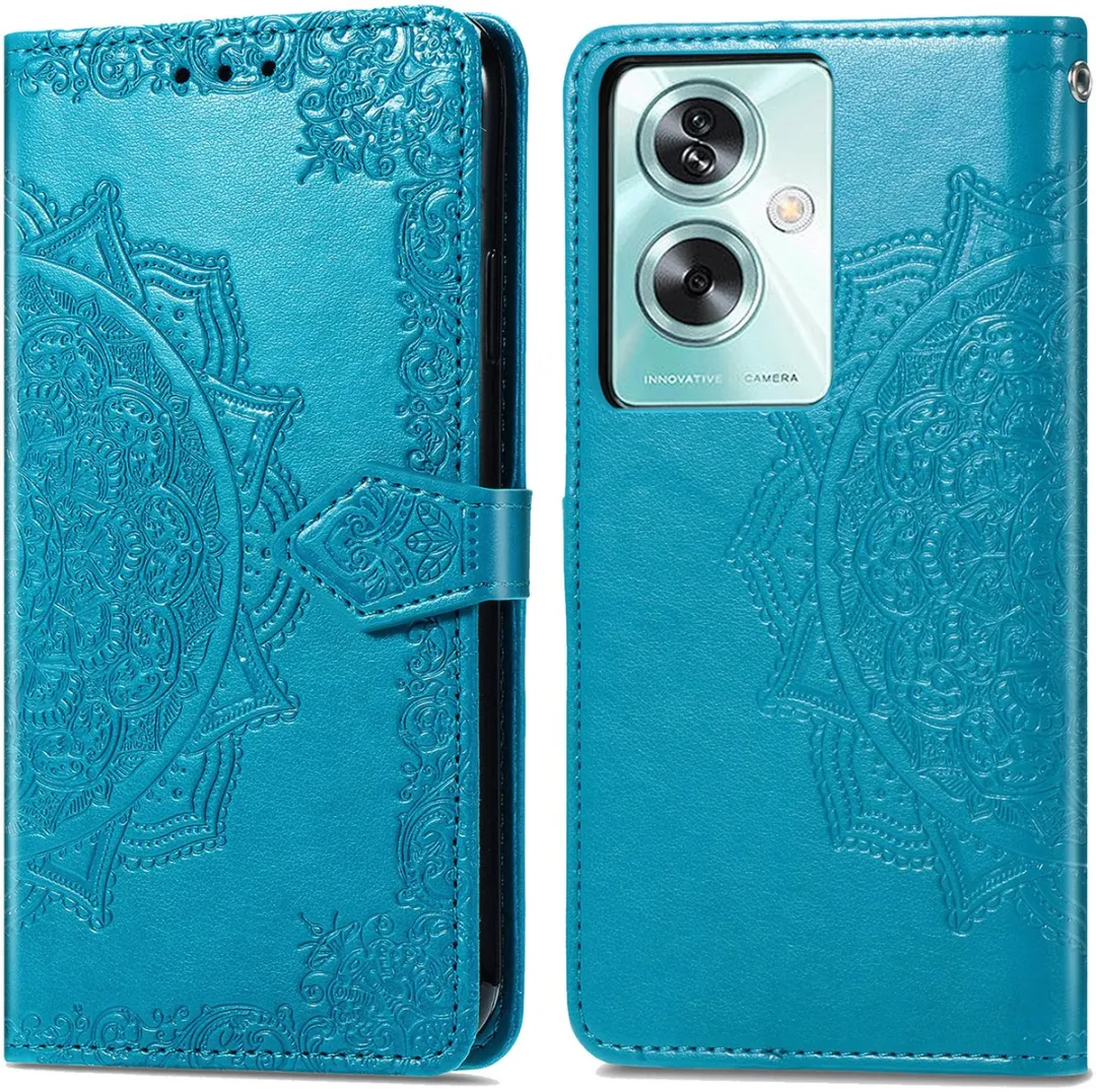 Imoshion Hoesje Oppo A79 Mandala Bookcase Turquoise