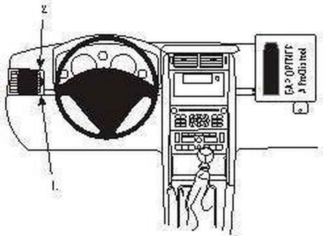 Brodit ProClip 803433 Telefoonhouder - Peugeot 407 Left mount