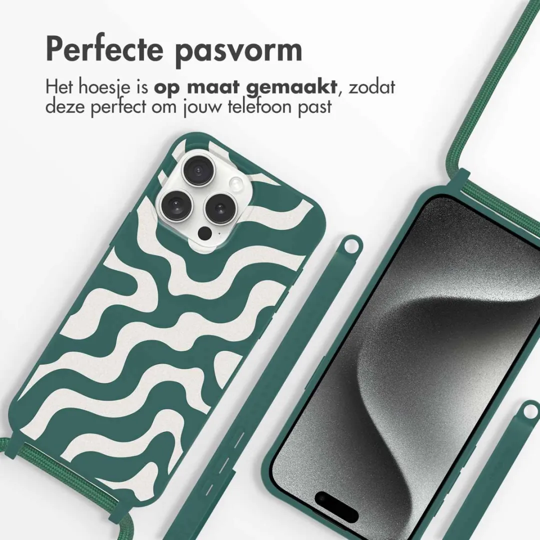 Imoshion iPhone 15 Pro Max Hoesje - Petrol Green Groovy