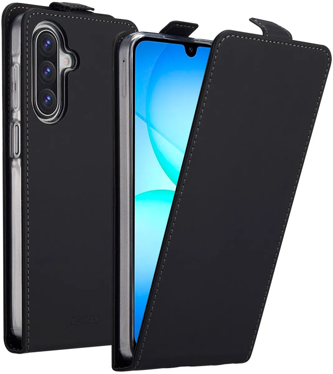 Accezz Hoesje - Geschikt voor Samsung Galaxy A17 (5G) / A17 (4G) - Flipcase - Zwart