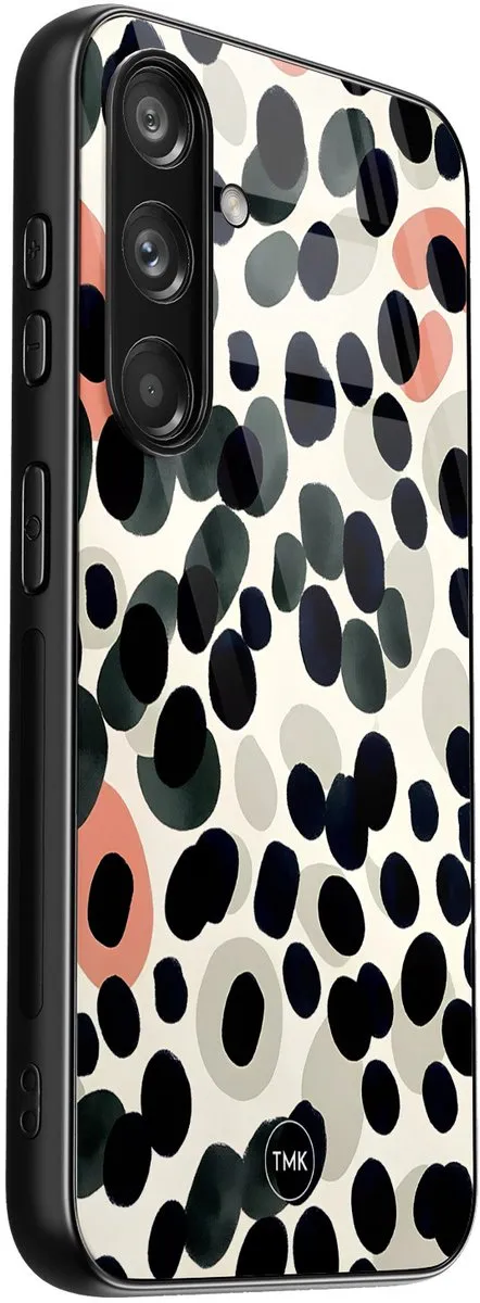 Casevibes Samsung Galaxy S24 Hoesje - Multi Modern Dots - TPU Glossy - afbeelding 2 van 3