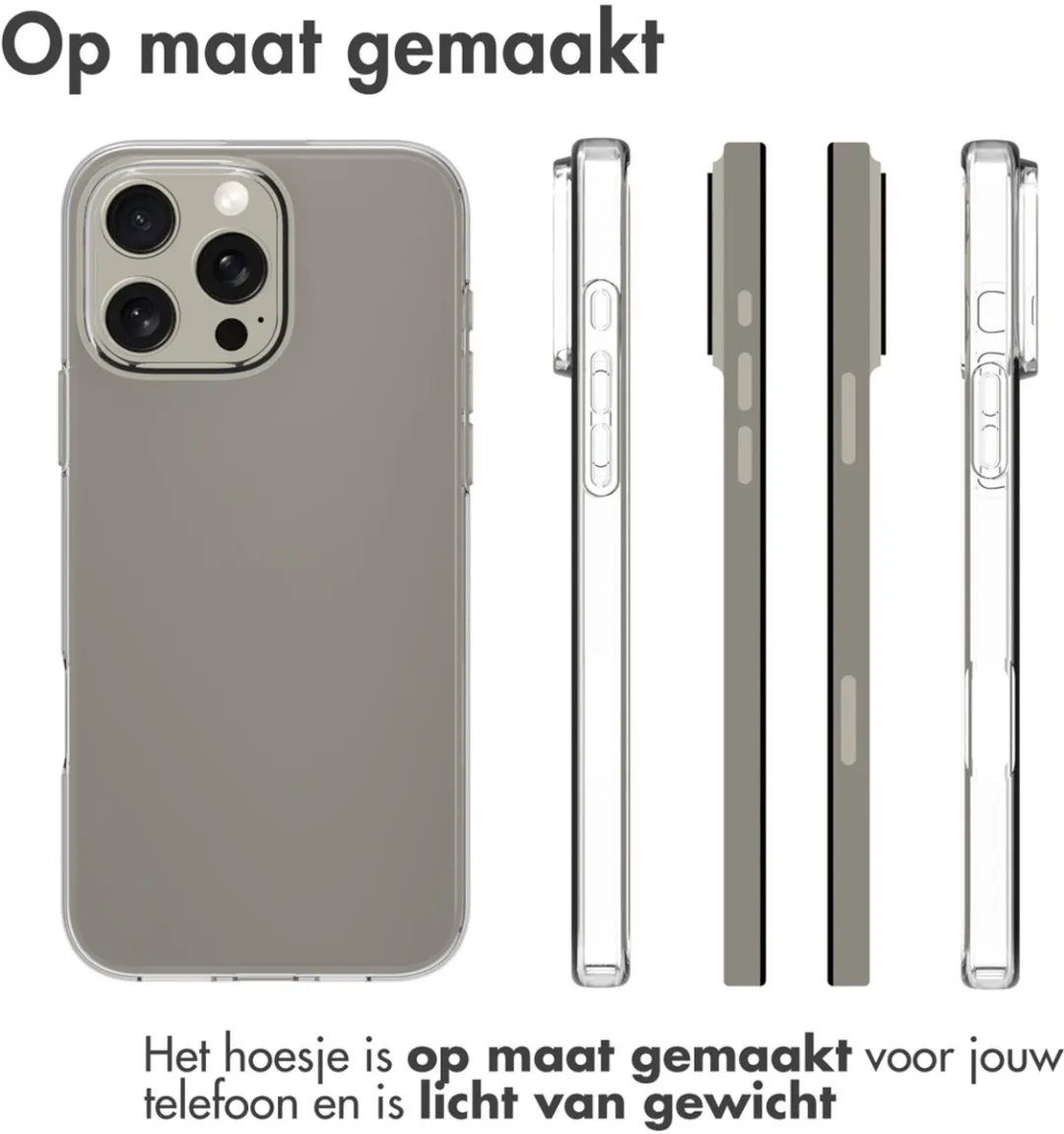 Accezz Hoesje iPhone 16 Pro Max Transparant