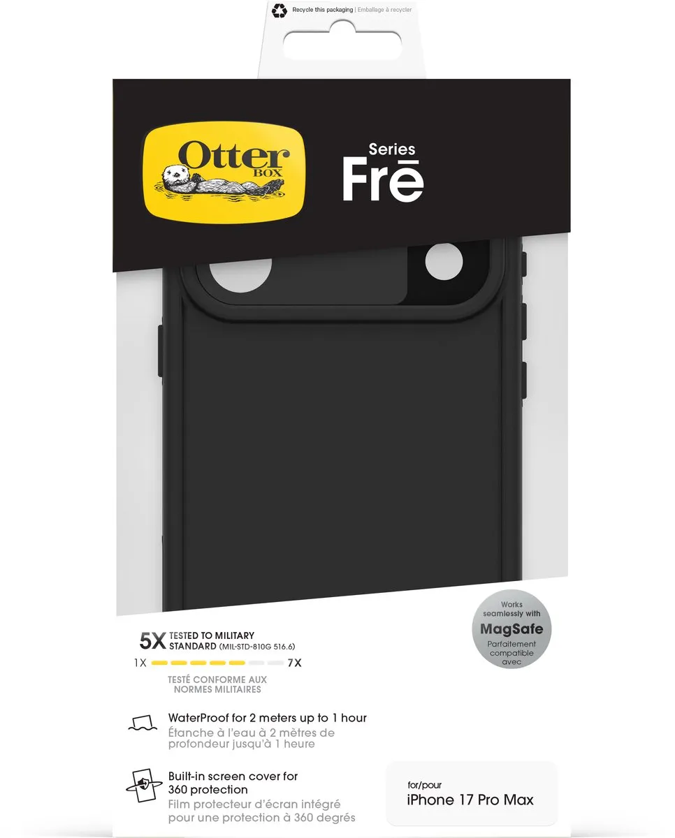 OtterBox iPhone 17 Pro Max MagSafe Hoesje - Zwart