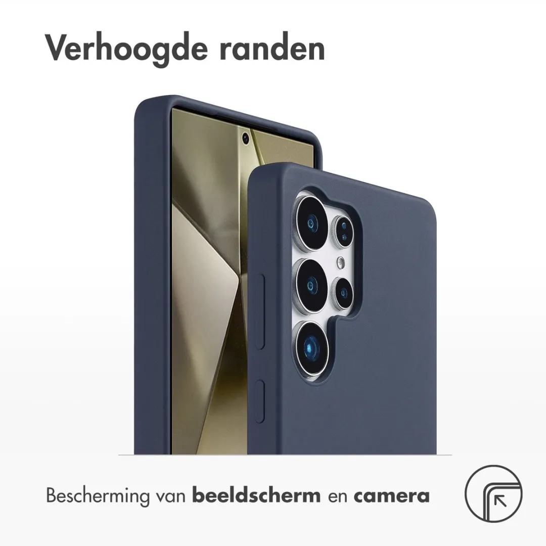 Accezz Hoesje Samsung Galaxy S25 Ultra Donkerblauw