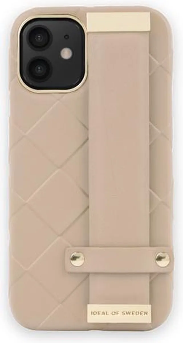 iDeal of Sweden Statement Case Braided iPhone 12 Mini - 3 Pasjes - Light Caramel