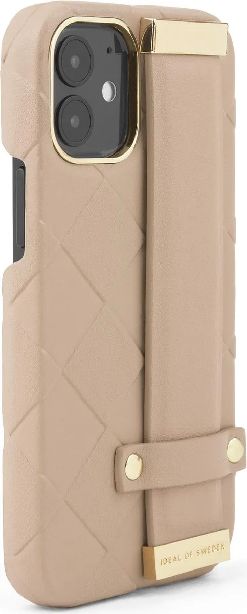 iDeal of Sweden Statement Case Braided iPhone 12 Mini - 3 Pasjes - Light Caramel