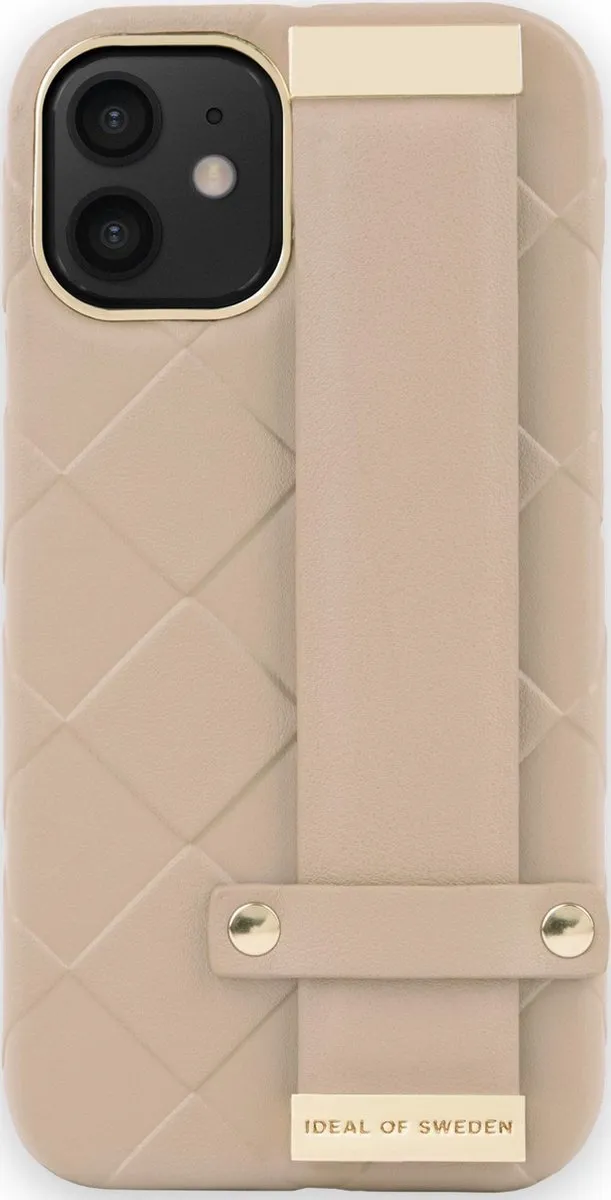 iDeal of Sweden Statement Case Braided iPhone 12 Mini - 3 Pasjes - Light Caramel