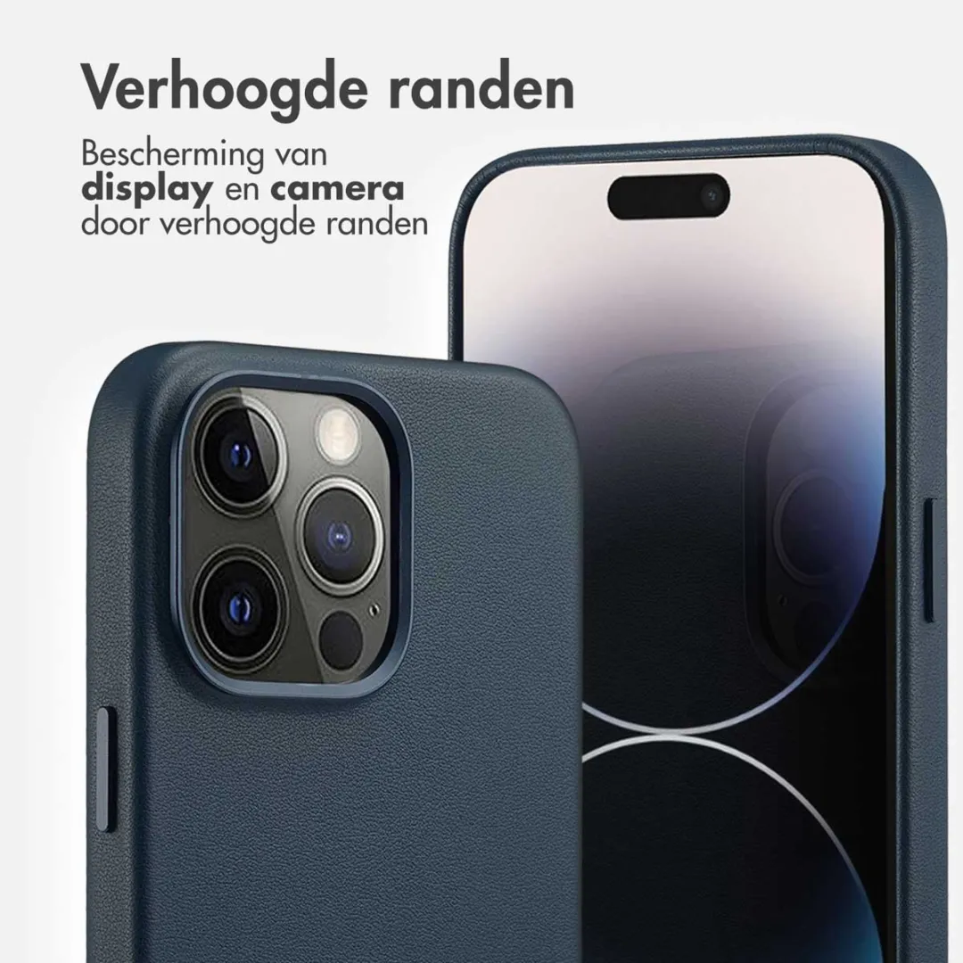 Accezz Hoesje iPhone 14 Pro Max MagSafe Nightfall Blue - 2 Pasjes