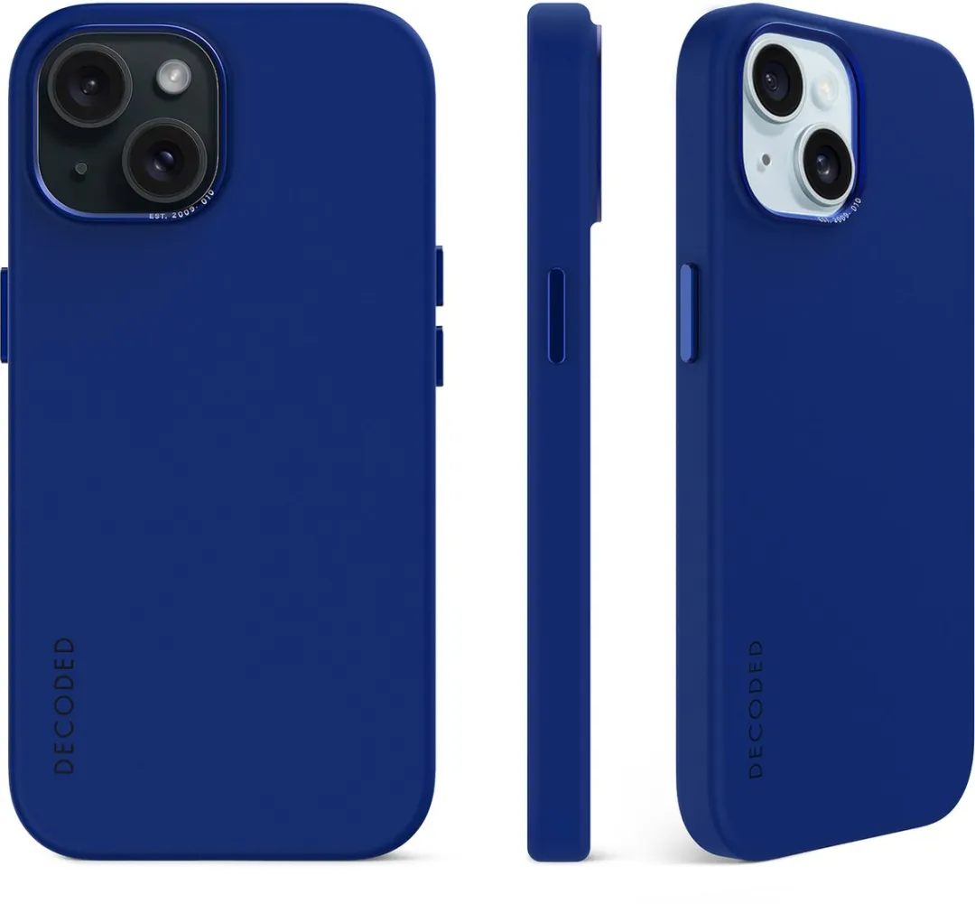 Decoded D24IPO15PLBCS9GB Siliconen Hoesje iPhone 15 Plus - Blauw