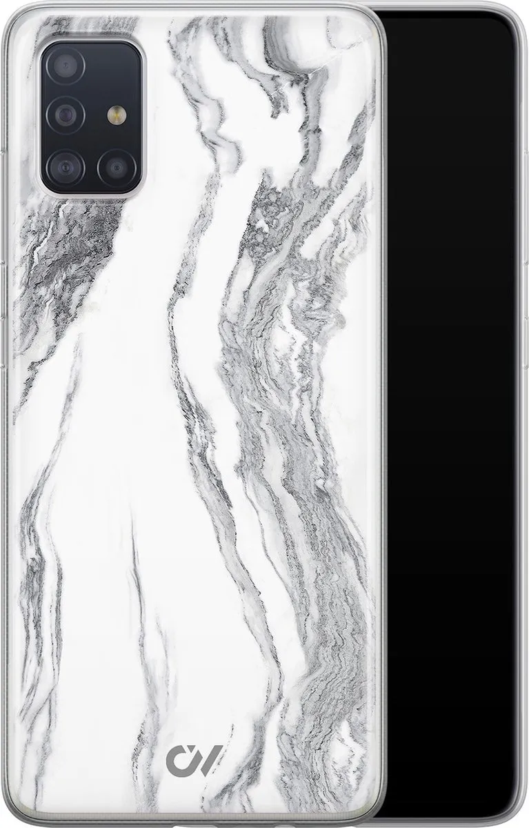 Casevibes Samsung Galaxy A51 Hoesje S/A51/UV/032 - Marble Ivory
