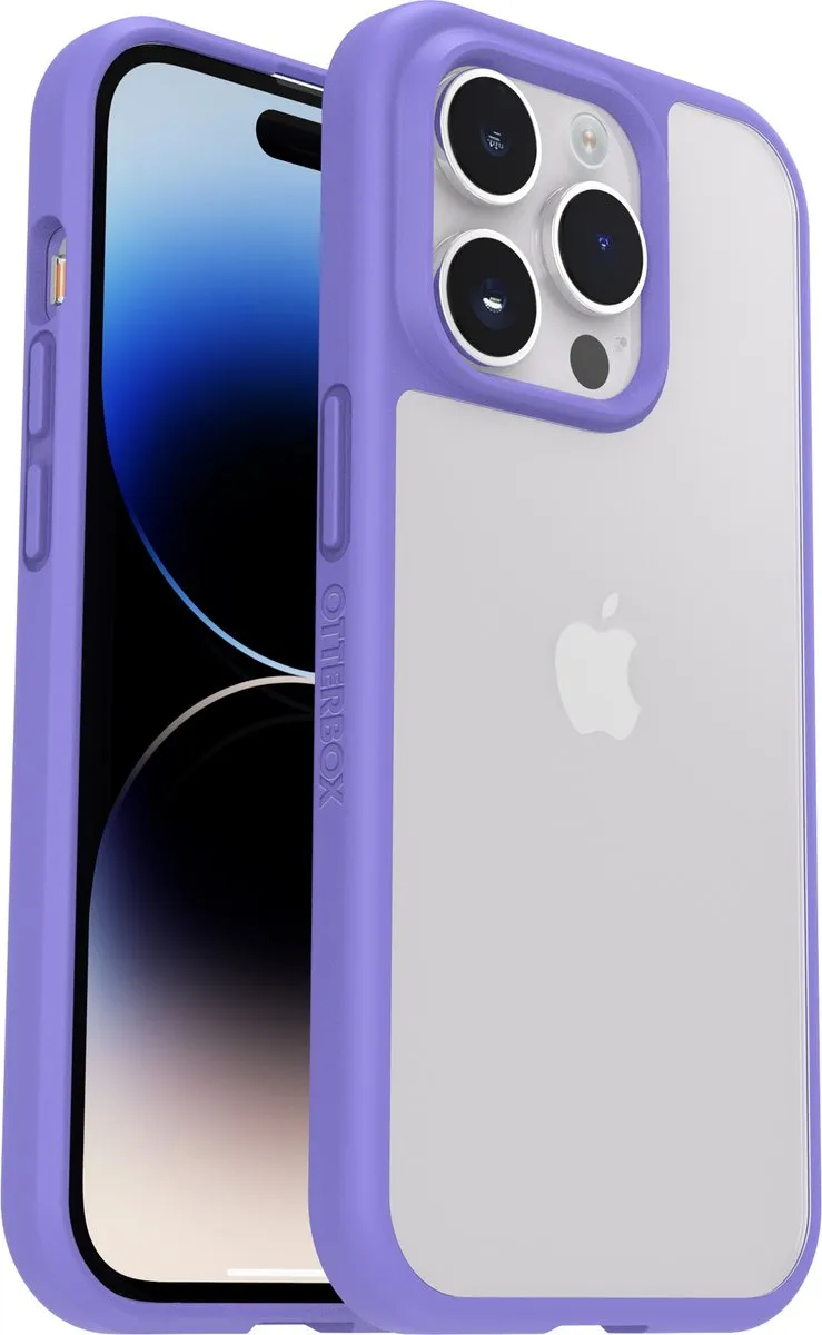 OtterBox React Hoesje 77-88894 - iPhone 14 Pro - Paars Transparant