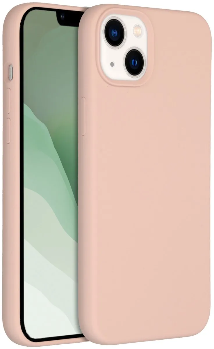 Accezz Hoesje iPhone 14 Plus Roze - Liquid Silicone Backcover