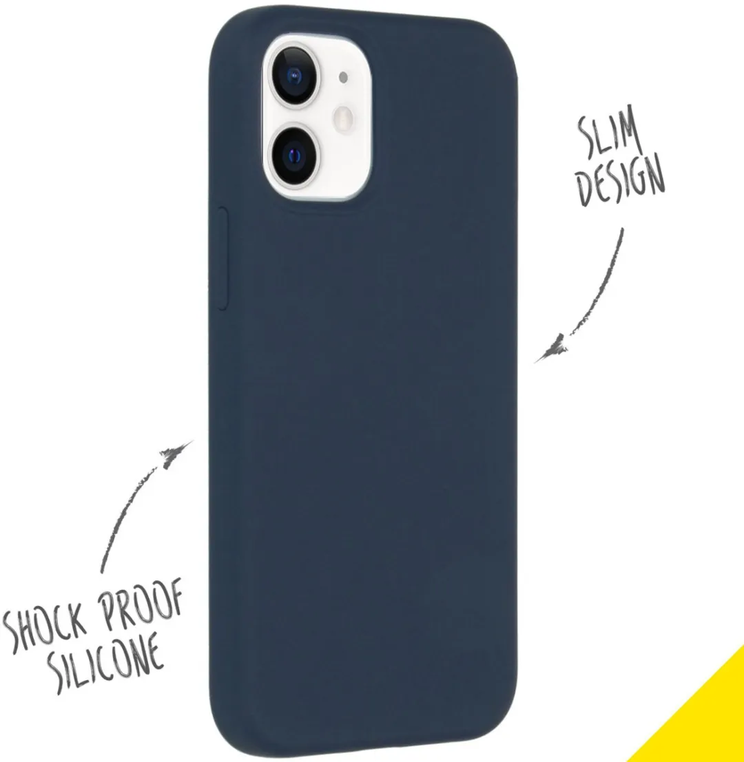 Accezz Hoesje iPhone 12 Mini Donkerblauw