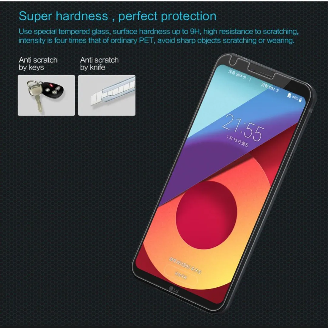 Nillkin Tempered Glass Screenprotector LG Q6 - 9H Nano - afbeelding 6 van 6