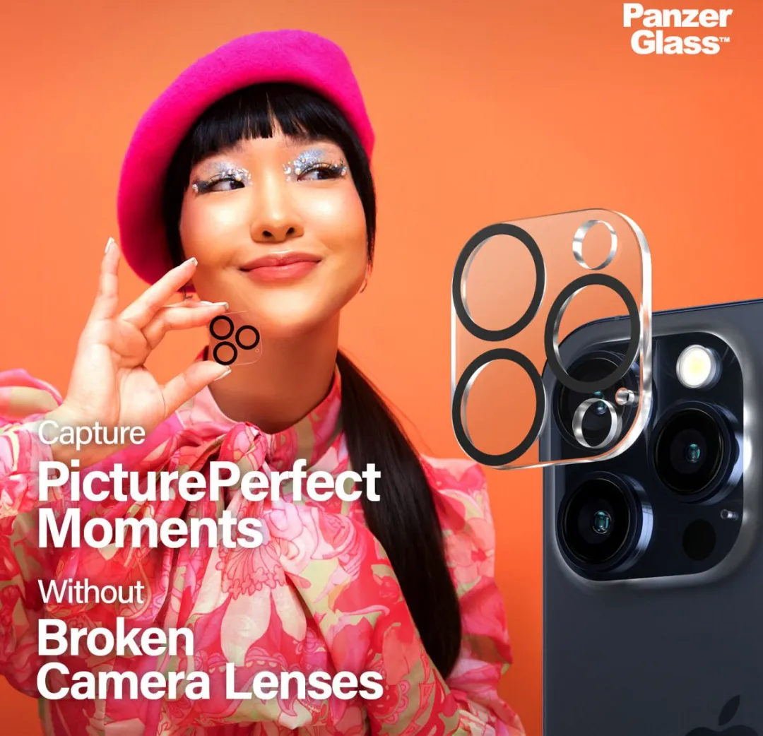 PanzerGlass PZ-1137 iPhone 15 Pro Camera Protector - Zwart - afbeelding 6 van 6