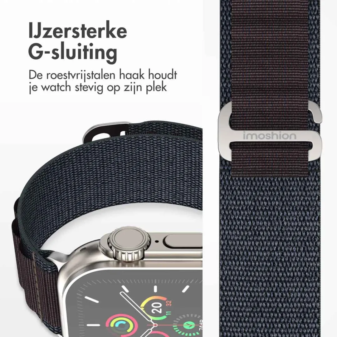 Imoshion Nylon Bandje Apple Watch 42mm - Paars