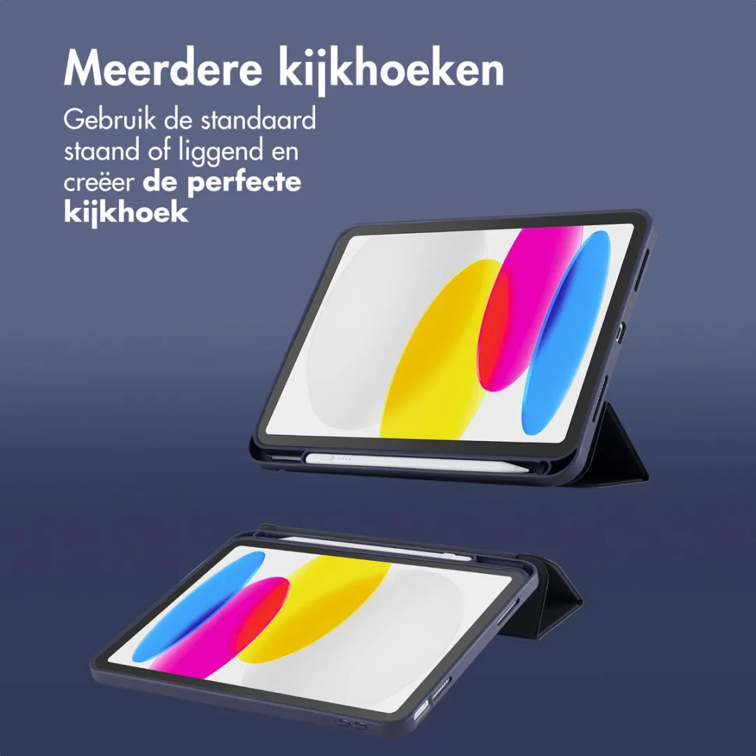 Accezz Tablethoes SH00089073 - Apple iPad 10/11 10.9" - Donkerblauw