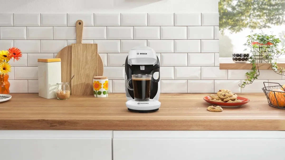 Bosch TAS114E Capsule Koffiemachine - 1400W - 700ml - Wit