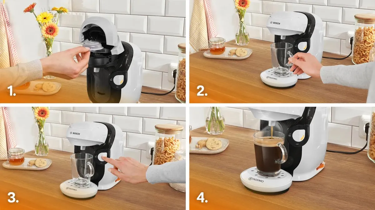 Bosch TAS114E Capsule Koffiemachine - 1400W - 700ml - Wit
