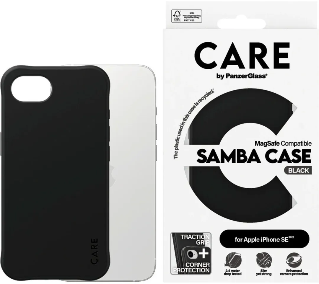 PanzerGlass Fashionable Case CRRFBQIG29845 - iPhone 16/17 - MagSafe - Zwart