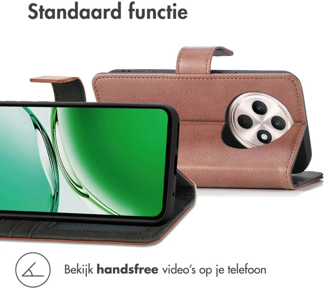 Imoshion Hoesje Oppo Reno 12F - 3 Pasjes - Bruin