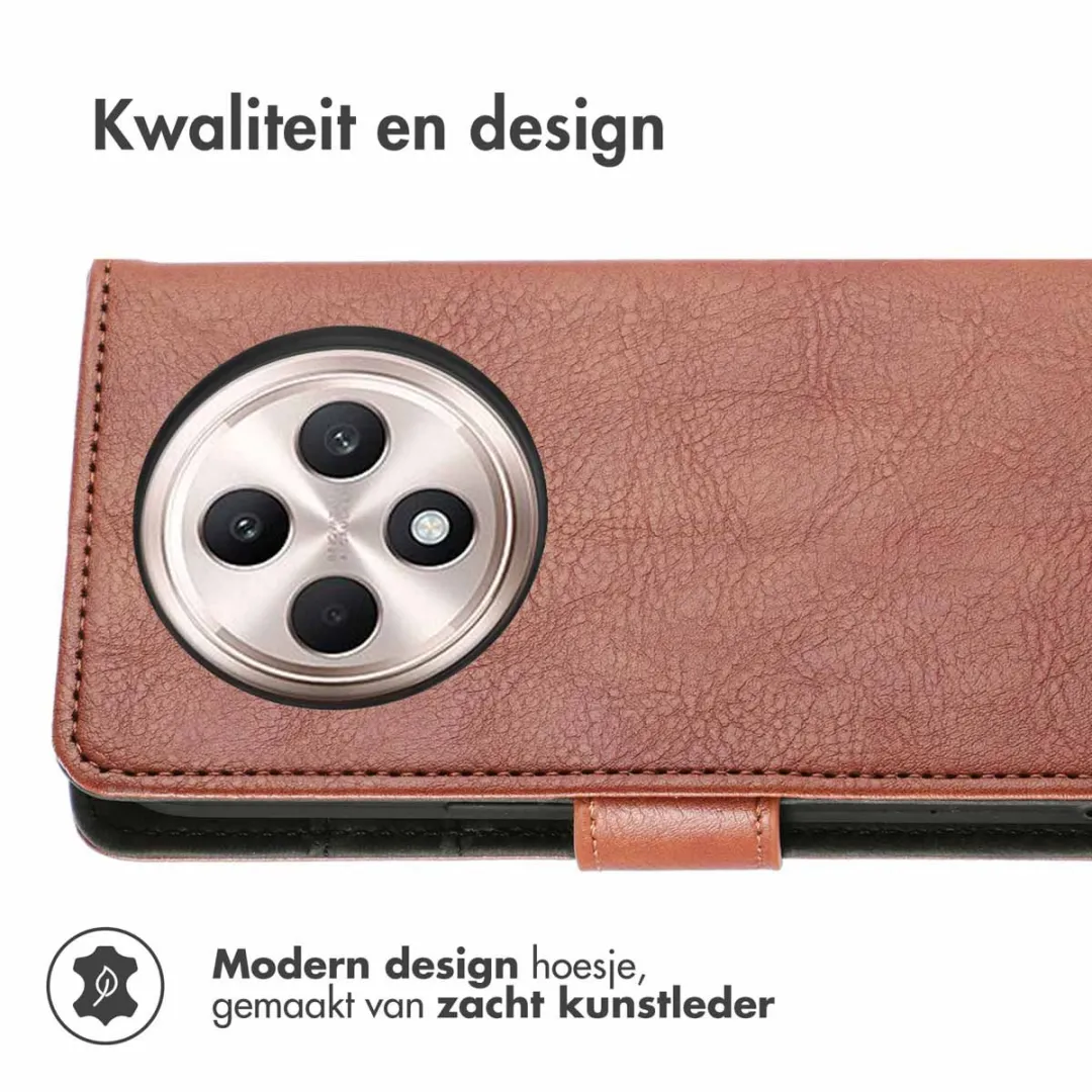 Imoshion Hoesje Oppo Reno 12F - 3 Pasjes - Bruin